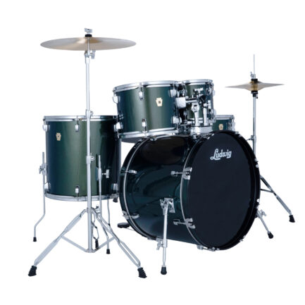 Ludwig Accent Series 5 pc Drum Set w/Cymbals + Hardware - Jade Dust