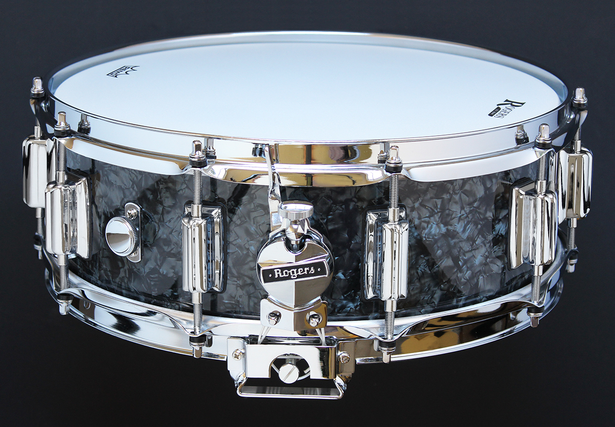 Rogers 5x14 Dyna-Sonic Snare Drum - BLACK DIAMOND PEARL