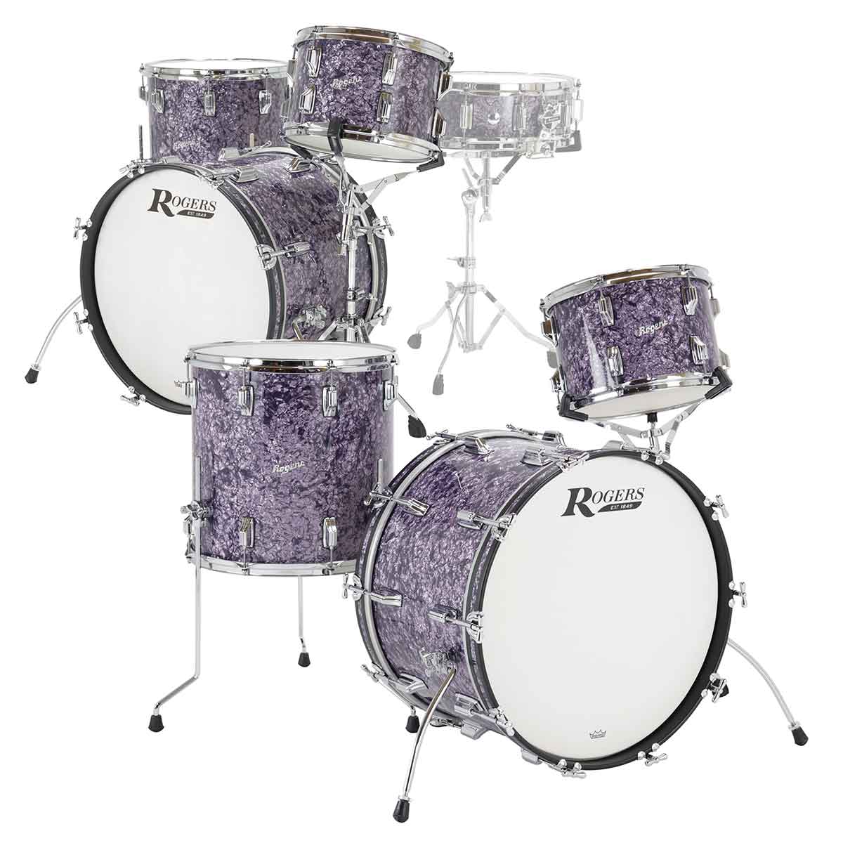 Rogers Cleveland Series 3-Piece Drum Kit - Purple Diamond Pearl