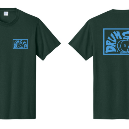 Drums Etc. "Forever Single" Green / Blue T-Shirt